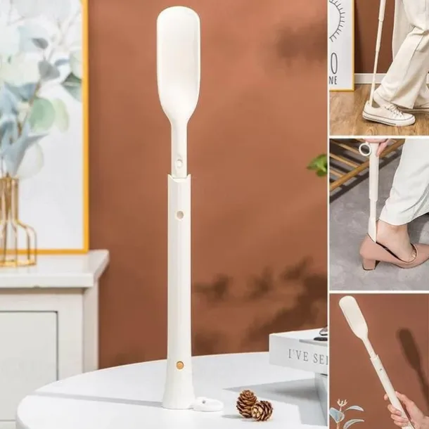 Telescopic Adjustable Length Shoe Horn, Retractable Shoe Pullout Shoe Horn, Portable Dressing Aid Stick Long Handle Shoe Horn For Seniors Men Women Kids