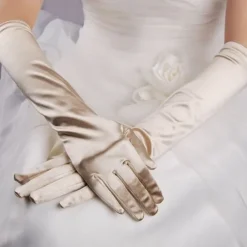 Terylene Elbow Length Glove Simple / Gloves With Solid Wedding / Party Glove