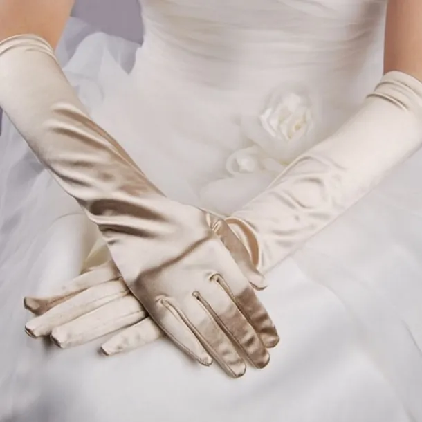 Terylene Elbow Length Glove Simple / Gloves With Solid Wedding / Party Glove