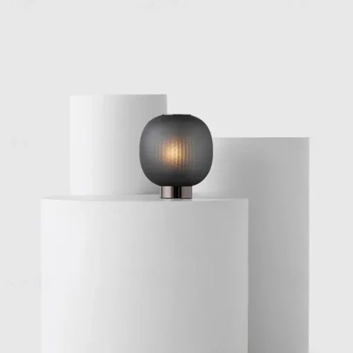 The Bloom Table lamps Mini Glass Black White Desk Lamp