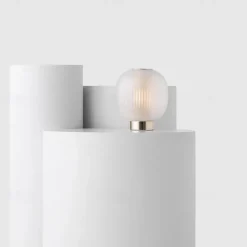 The Bloom Table lamps Mini Glass Black White Desk Lamp