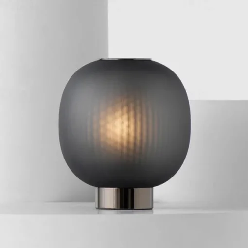 The Bloom Table lamps Mini Glass Black White Desk Lamp