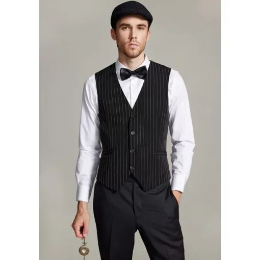 The Great Gatsby Gentleman Gangster Retro Vintage Roaring 20s 1920s Outfits Vest Panama Hat Accesories Set Men's Costume Vintage Cosplay Prom Festival Cravat Christmas