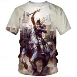 The Last Templar Crusader Knights Templar Crusader T-shirt Cartoon Manga Anime 3D Graphic For Couple's Men's Women's Adults' 3D Print