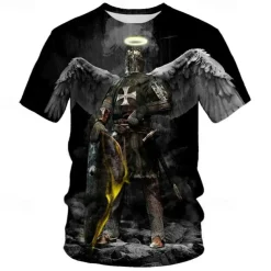 The Last Templar Crusader Knights Templar Crusader T-shirt Cartoon Manga Anime 3D Graphic For Couple's Men's Women's Adults' 3D Print