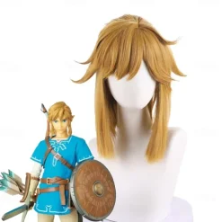 The Legend of Zelda Breath of the Wild Link Cosplay Wig Halloween Wigs