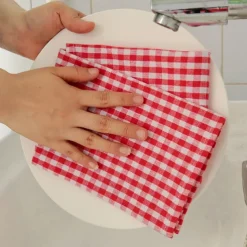 Thick Chaoyang Grid Home Fabric Non Fading Napkins, Tea Towels, Kitchen Towels 40*60cm