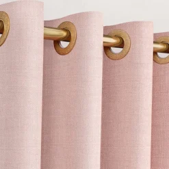 Thick Linen Fabric Shower Curtain, Heavy Duty Luxury Decorative Shower Curtains for Bathroom and Bathtubs, Classic Hotel Spa Quality Design, Waterproof & Washable