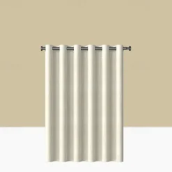 Thick Linen Fabric Shower Curtain, Heavy Duty Luxury Decorative Shower Curtains for Bathroom and Bathtubs, Classic Hotel Spa Quality Design, Waterproof & Washable