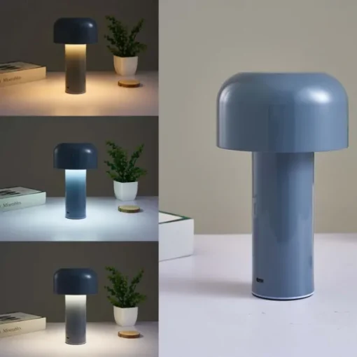 Three Color Adjustable USB Mushroom Light Charging Touch Table Coffee Bar Hotel Bedroom Decoration Nordic Creative Atmosphere Eye Protection Night Light