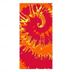 Tie Dye Beach Towel, Sand Free Hippie Color Beach Towels Oversized, Sup Soft Large Bath Towel, Water Absorbent Bathroom Towel for Men, Women, Travel, Swim, Camp, 32 x 64 Inch