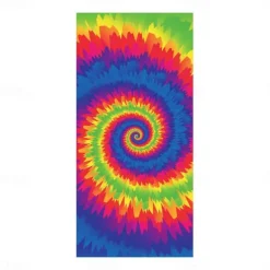 Tie Dye Beach Towel, Sand Free Hippie Color Beach Towels Oversized, Sup Soft Large Bath Towel, Water Absorbent Bathroom Towel for Men, Women, Travel, Swim, Camp, 32 x 64 Inch
