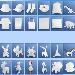 Tie Dyed Clothes Handkerchiefs Pure Cotton White T-Shirts Short Sleeves Plant Blue Dyed Scarves Pillows Wax Dyed White Cloth Square Scarves Tools