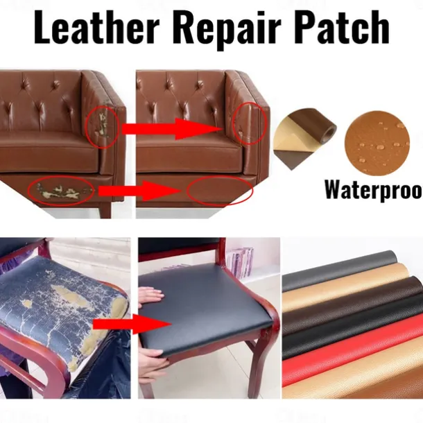 Tiktok Leather Repair Patch,Self-Adhesive Couch Tape,Stick for Sofa Couche,Car Seats,Cabinets,Wall,Handbags,Multicolor Available Anti Scratch Leather Peel