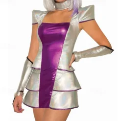 Tin Man Cosplay Costume One-Piece Sexy Costume Movie Cosplay for Women's Adults' Carnival Performance Party