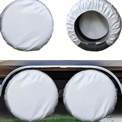 Tire Covers for Wheel Waterproof Wheel Cover UV Sun and Snow Protectors for Motorhome Boat Trailer Camper Van SUV