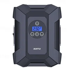 Tire Inflator Portable Air Compressor, 12v Dc Air Pump for Car Tires with Digital Pressure Gauge 150psi and Emergency Led Light, Tire Pump for Car Bicycle Motorcycle Basketball and Other Inflatables