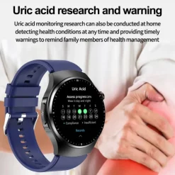 TK25 Smart Watch Uric Acid Lipids Blood Glucose ECG Health Monitoring BT Call AI Voice Men Women Wristwatches Sport Fitness