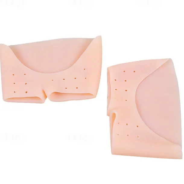 Toe Covers Toe Protectors for Women Silicone Toe Pouches Gel Pads Pointe Shoes Protectors Gel Sock Pads Ballet Dance Toe Caps with Breathable Hole for Ball of Foot Metatarsal