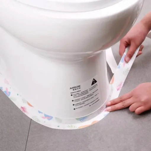 Toilet Glue Sticker, Kitchen Waterproof Oil-proof And Mildew-proof Table Corner Wall Corner Beautification Sticker 3cm*1.5m(1.5*59.06")