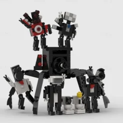 Toilet Man and Surveillance Man Toy Titan Sound TV Man Skibidi Toilet Building Block Q Cute Team
