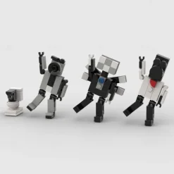 Toilet Man and Surveillance Man Toy Titan Sound TV Man Skibidi Toilet Building Block Q Cute Team