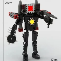 Toilet Man and Surveillance Man Toy Titan Sound TV Man Skibidi Toilet Building Block Q Cute Team