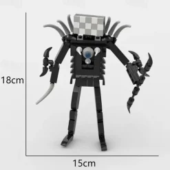 Toilet Man and Surveillance Man Toy Titan Sound TV Man Skibidi Toilet Building Block Q Cute Team