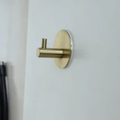 Toilet Paper Holder & 2Wall Hooks Sets Self Adhesive Wall Mount Stainless Steel Bathroom Accessories(Black/Golden/Silvery)