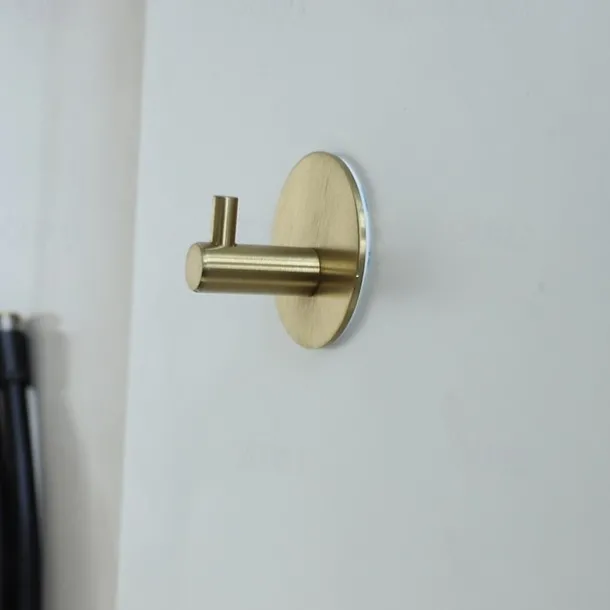 Toilet Paper Holder & 2Wall Hooks Sets Self Adhesive Wall Mount Stainless Steel Bathroom Accessories(Black/Golden/Silvery)