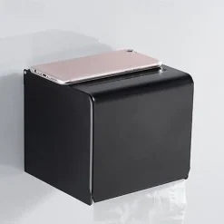 Toilet Paper Holder Aluminum, Wall Mounted Toilet Paper Roll Holder, Bathroom Accessories Roll Paper, Mobile Phone Rack, Paper Towel Holder, Toilet Tissue