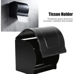 Toilet Paper Holder Aluminum, Wall Mounted Toilet Paper Roll Holder, Bathroom Accessories Roll Paper, Mobile Phone Rack, Paper Towel Holder, Toilet Tissue