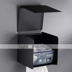 Toilet Paper Holder Aluminum, Wall Mounted Toilet Paper Roll Holder, Bathroom Accessories Roll Paper, Mobile Phone Rack, Paper Towel Holder, Toilet Tissue