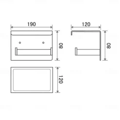 Toilet Paper Holder New Design / Creative Contemporary / Modern Metal 1pc - Bathroom Wall Mounted