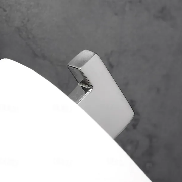 Toilet Paper Holder Premium Design Contemporary Stainless Steel for Bathroom Wall Mounted Brushed Silvery 1pc