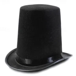 Top Hat Retro British Gentleman Jazz Hat Magician Hat Performance Sequin Hat Rain Silk