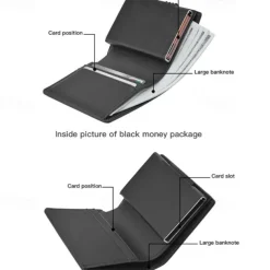 Top Quality Short Smart Male Wallet Leather RFID Wallet Men Anti-theft Card Holder Card Small Coin Purse Pocket