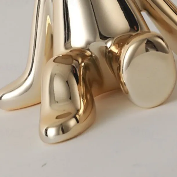 Touch LED Table Lamp, Modern Thinker Decorative Lamp LED Rechargeable Desk Lamp,Golden Little Man USB Desk Lamp, Night Light for Bedroom, Study, Living Room, Bedside Table, Bar, Restaurant