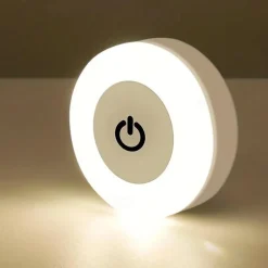 Touch Light Led Tap Light 3 Colors Adjustable Closet Light Portable Wireless Under Cabinet Lights Dimmable Lights For Bedroom Kitchen Counter Stair Hallway