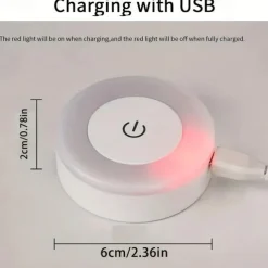 Touch Light Led Tap Light 3 Colors Adjustable Closet Light Portable Wireless Under Cabinet Lights Dimmable Lights For Bedroom Kitchen Counter Stair Hallway