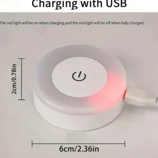 Touch Light Led Tap Light 3 Colors Adjustable Closet Light Portable Wireless Under Cabinet Lights Dimmable Lights For Bedroom Kitchen Counter Stair Hallway