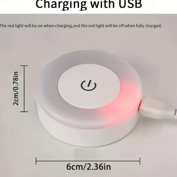 Touch Light Led Tap Light 3 Colors Adjustable Closet Light Portable Wireless Under Cabinet Lights Dimmable Lights For Bedroom Kitchen Counter Stair Hallway