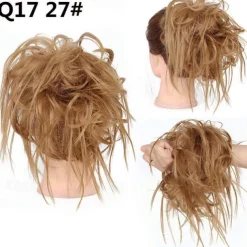 Tousled Updo Messy Bun Hairpiece Hair Extension Ponytail with Elastic Rubber Band Updo Ponytail Hairpiece Synthetic Hair Extensions Scrunchies Ponytail Hairpieces for Women