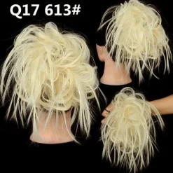 Tousled Updo Messy Bun Hairpiece Hair Extension Ponytail with Elastic Rubber Band Updo Ponytail Hairpiece Synthetic Hair Extensions Scrunchies Ponytail Hairpieces for Women