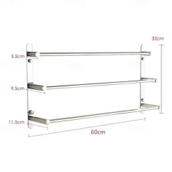 Towel Racks 3-Tiers Bath Towel Bar , Stainless Steel, Wall Mount, Mirror polished finished, High quality