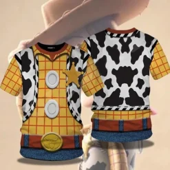 Toy Story Lightyear Woody Buzz Lightyear T-shirt Anime Cartoon Anime Basic Street Style For Couple's Men's Women's Adults' Back To School 3D Print