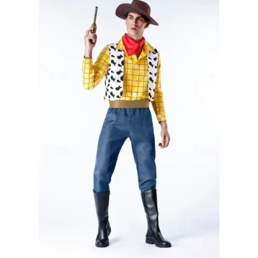 Toy Story Woody Cosplay Costume Halloween Props Masquerade Anime Halloween Movie Cosplay for Men's Teen Adults' Christmas Halloween New Year