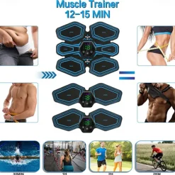 Trainer EMS Abdominal Muscle Stimulator Hip Trainer Smart Muscles Electrostimulator Toner For Fitness Fat Burn Weight Lose