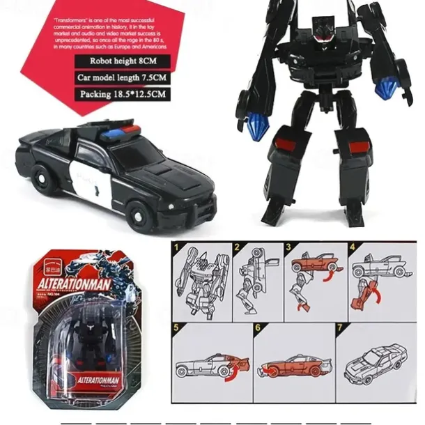 Transformation Toy Robot Mini Big Car Small Full Set Model Assembly Suit Boy Toy