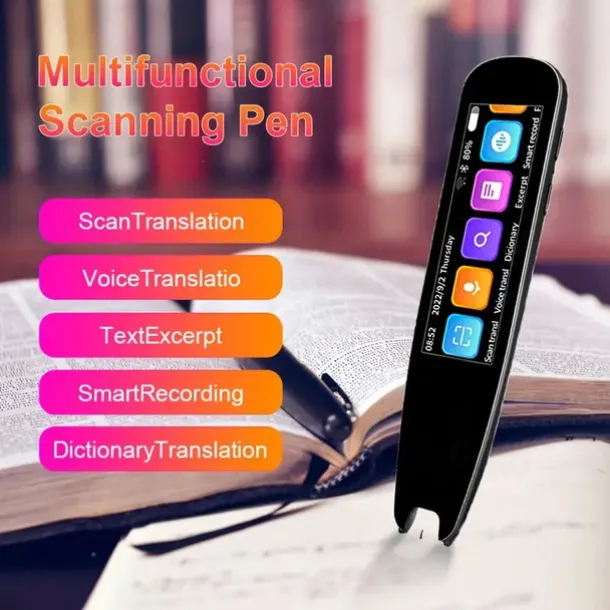Translation Scanner Pen Mobile Scanner Translator Reading Pen Language Translation Device OCR Digital for Language Learners